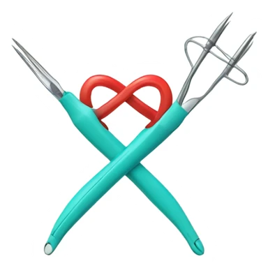 Heart and scalpel ￼ sticker