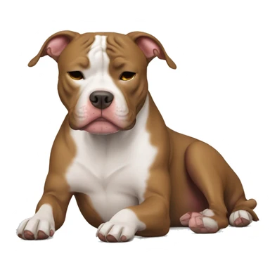 pitbull durmiendo  sticker