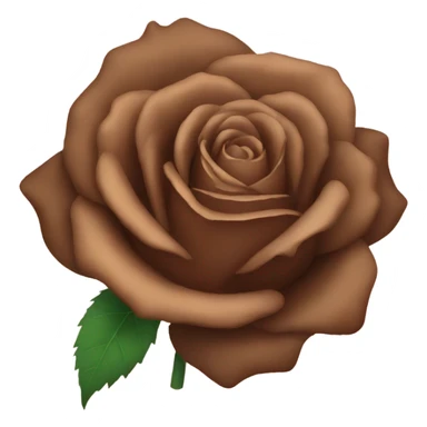brown rose sticker