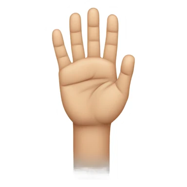 A Hand with 4 1/2 fingers and the thumb  sticker