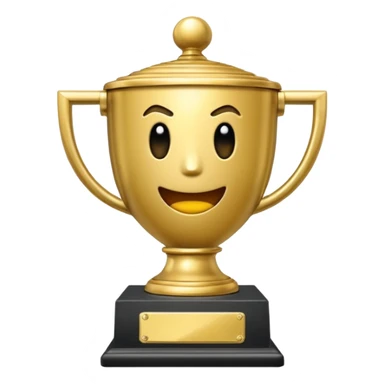 trofeu escrito "PANIC" sticker