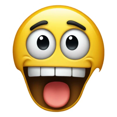 Shocked smiley face sticker