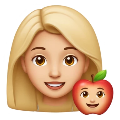 drabsha, cheerful expression, apple style emoji sticker
