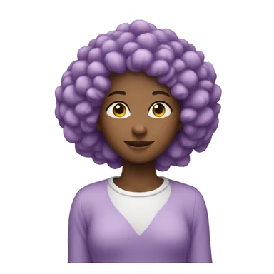 lilac heart emoji sticker