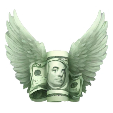 Money wings sticker