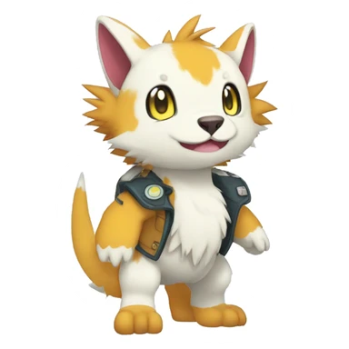 cute cool edgy Digimon-Fakemon-animal full body sticker