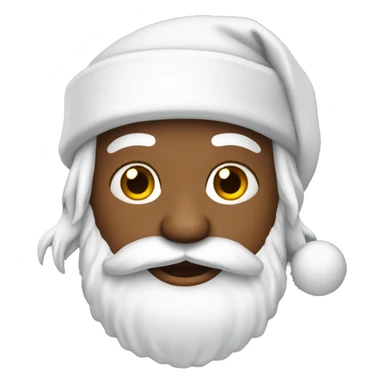 santa claus with skin white sticker