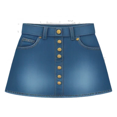 Mini denim skirt by itself no one wearing it sticker