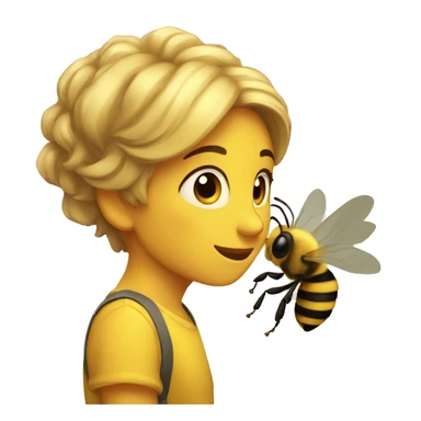 Abeja felíz sticker