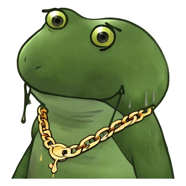 Drip swag gold chain  sticker