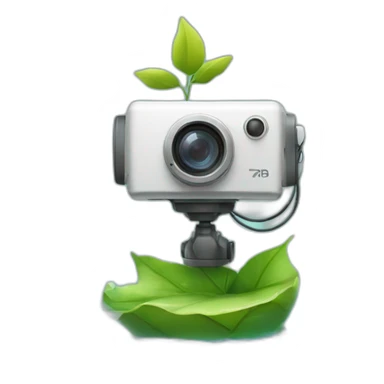 small-leaf-floating-on-water-block-and-security-ptz-camera-behind sticker