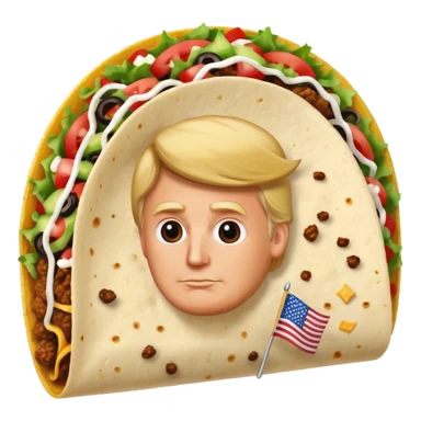 Trump taco sticker