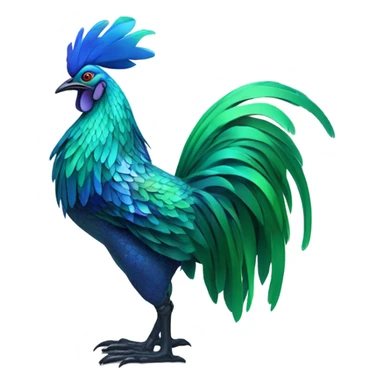 A chinese new year Water Rooster sticker