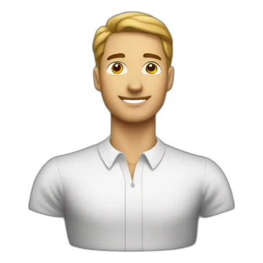 A trader man stand with money  sticker