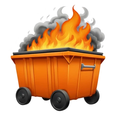 dumpster fire sticker