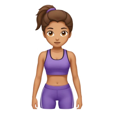 Girl at gym  sticker