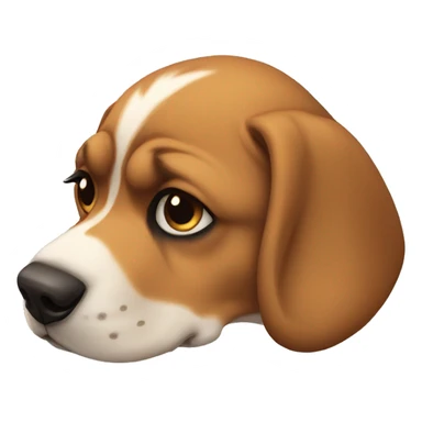 Perros triste sticker