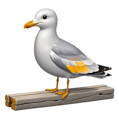 A seagull rocking sticker