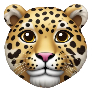 corazón con estampado de leopardo rosa sticker