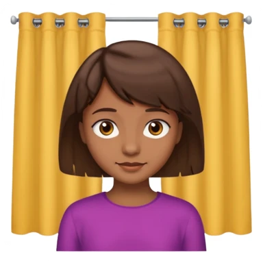 une peau brune mais pas trop de cheveux marron un peu vie avec une mèche un peu rideau mais pas trop longues des yeux marrons pas vraiment trop éclatant un beau petit sourire une peau un peu marron mais pas trop clair sticker