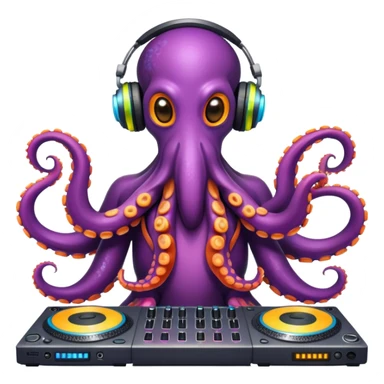 Octopus DJ sticker