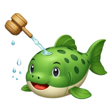 Génere moi un émogie qui fait réferance au poisson d'eau douce qui est "Le Brochet" sticker