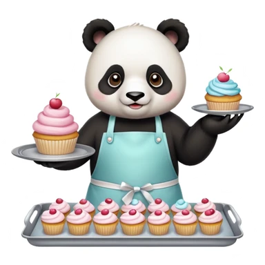 Panda pastelero sticker