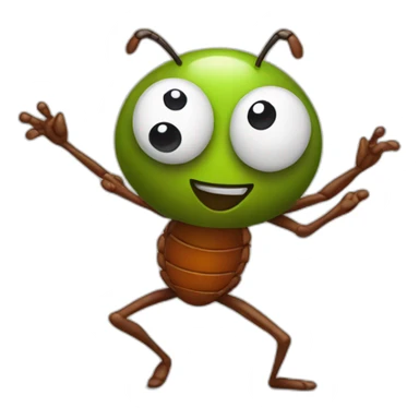 dancing bug sticker
