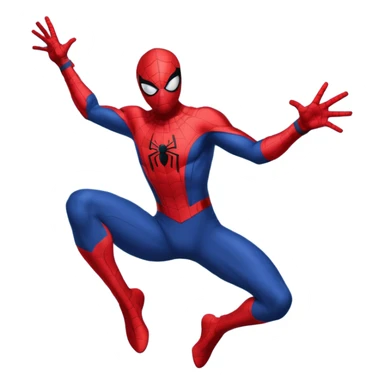 do a spider man and spider web throwing from his hand sticker