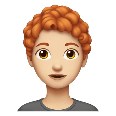 Redhead soft girl sticker