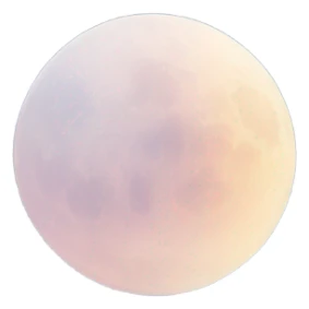 Pastel moon and clouds sticker