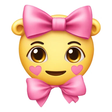 Cute heart with pink bow  sticker