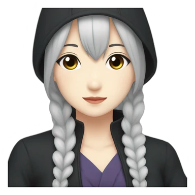 Nana Ōsaki in Anime with a gothic style, black hair sticker