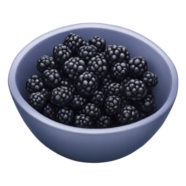 a bowl of Blackberries sticker