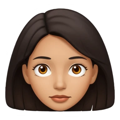 floating head of latino woman sticker