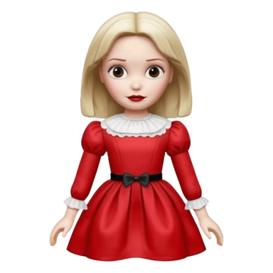 Annabelle doll from The Conjuring movie sticker
