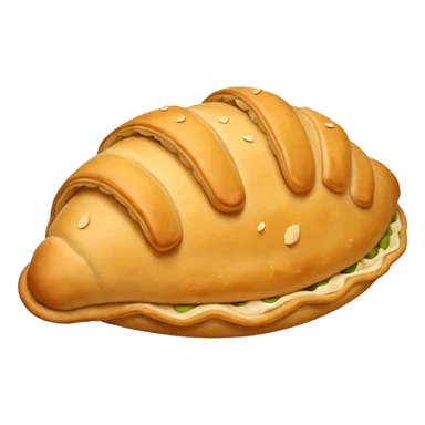golden empanada sticker