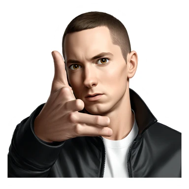 male portrait in jacket sticker