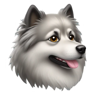 The keeshond dog sticker