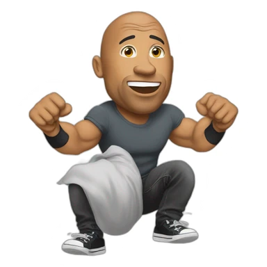 THE ROCK eat a sock sticker