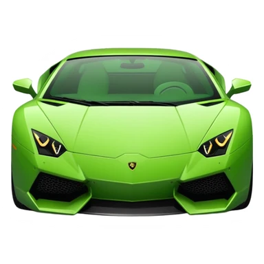 Green lamborghni sticker