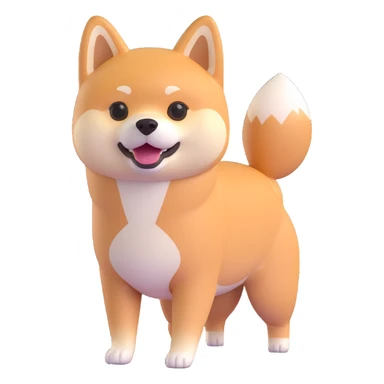 cute shiba inu, exercising sticker