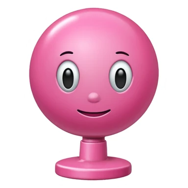 Pink gumball faceless sticker