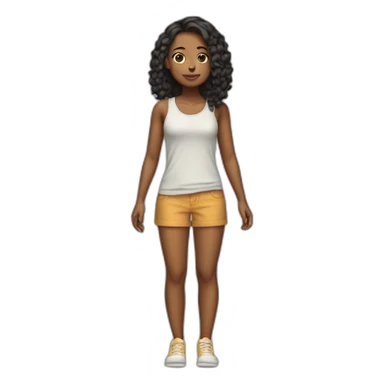 Girl full body sticker