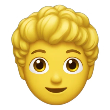 Caca de couleur jaune sticker