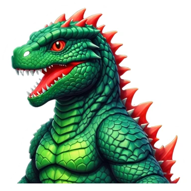 Godzilla with red atomic breath  sticker
