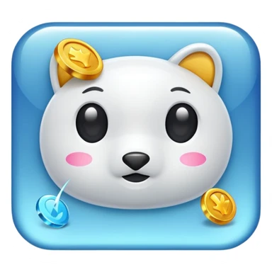 glitter white bank sticker