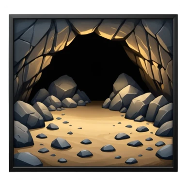 bottom of a cave sticker