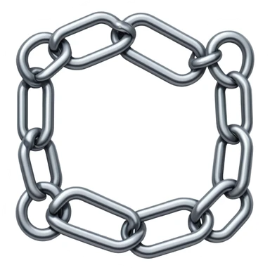 Vertical parallel chains sticker