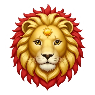 Lion and sun Persian flag sticker
